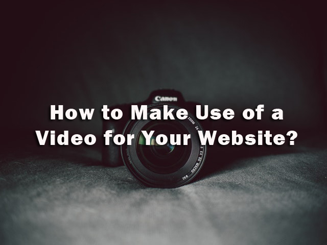 use of video for website